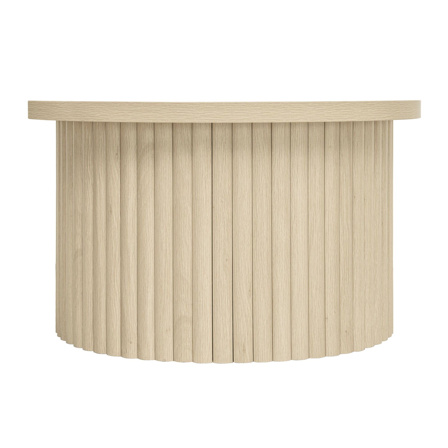 Coffee Table (Set of 2), Round Coffee Table, Modern Side Tables Accent End Table For Living Room, Apartment - Natural