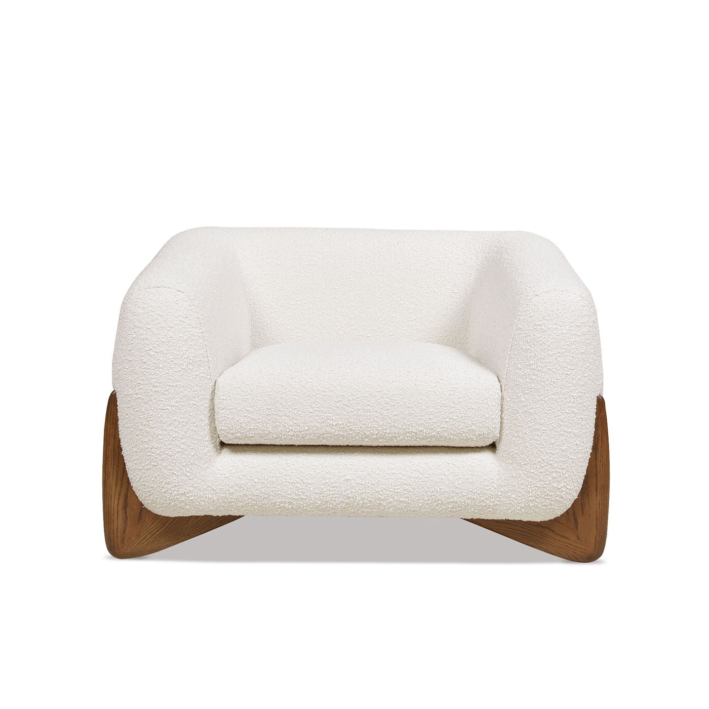 Alpine - Sherpa Arm Chair - Ivory White