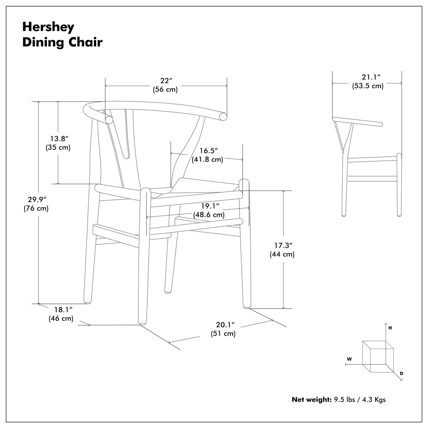 Hershey - Dining Chair (Set of 2) - Black