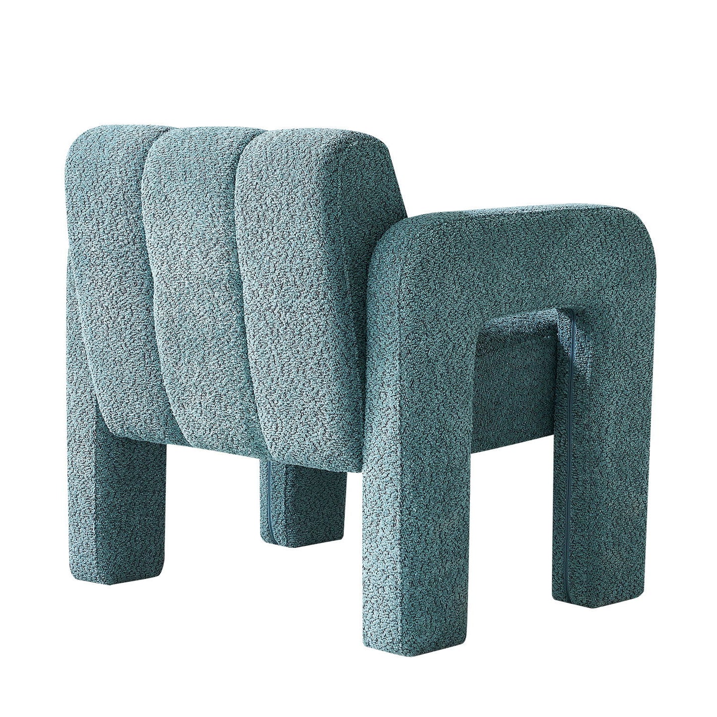 31.10" Wide Boucle Upholstered Accent Chair - Green