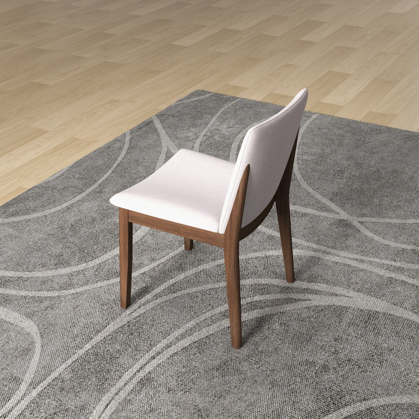 Laura - Mid-Century Modern Dining Chair (Set of 2) - Beige