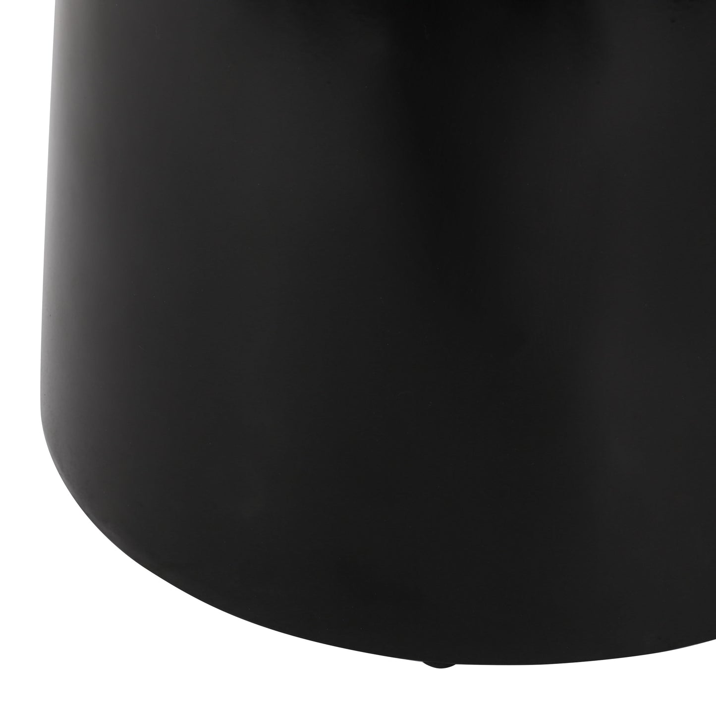 Outdoor Metal End Table Large - Black