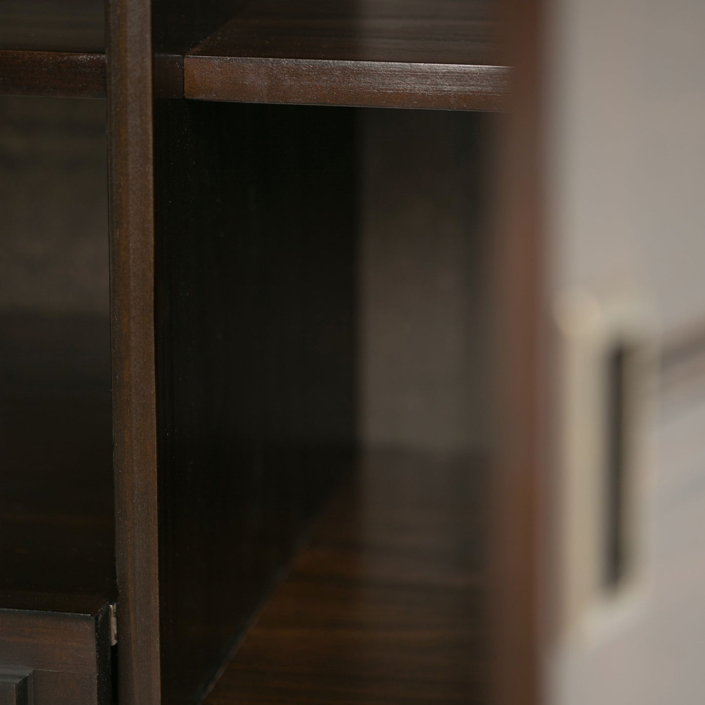 Burlington - Tall TV Media Stand - Mahogany Brown