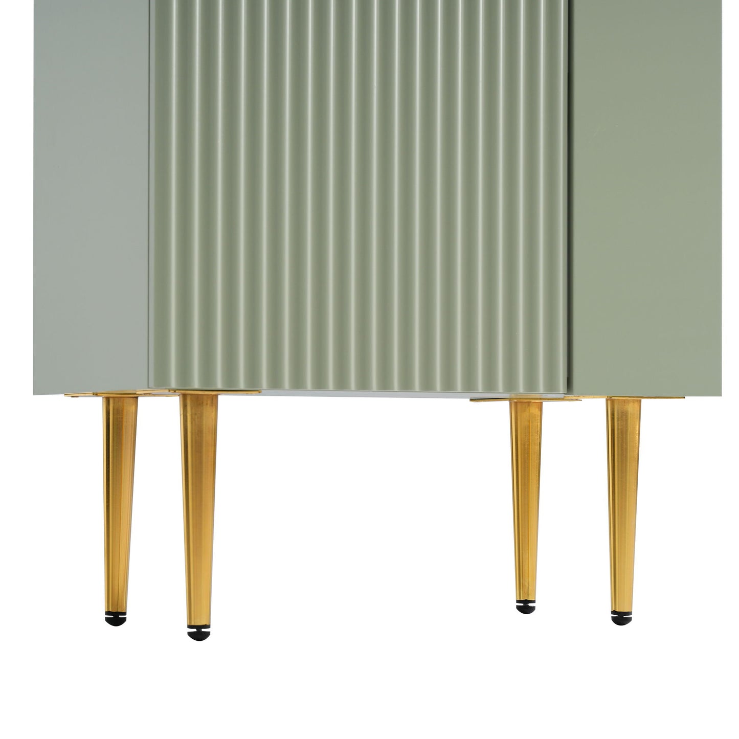 Bathroom Vanity, Combo Cabinet, Bathroom Storage Cabinet, Single Ceramic Sink, Right Side Storage - Green