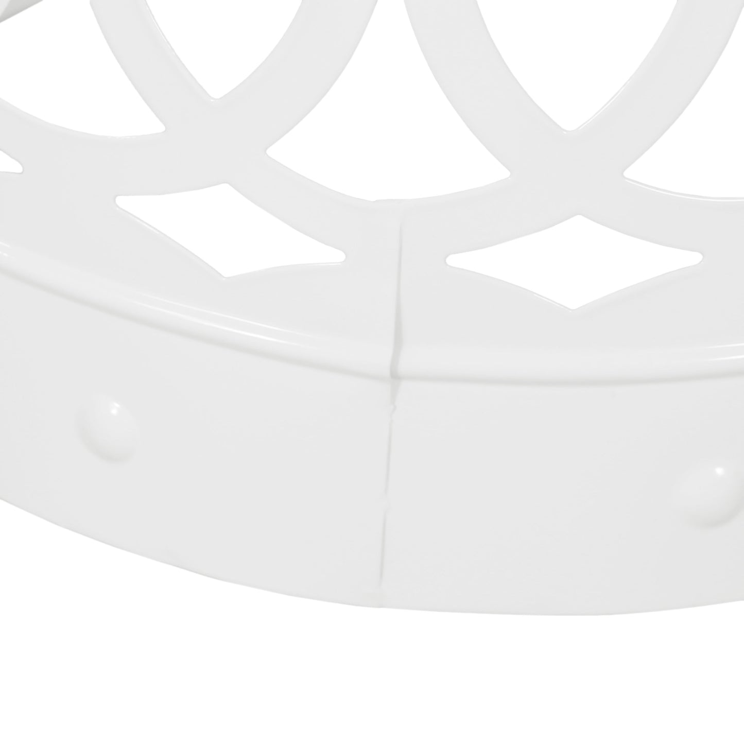 Outdoor Metal (Set of 2) End Table - White