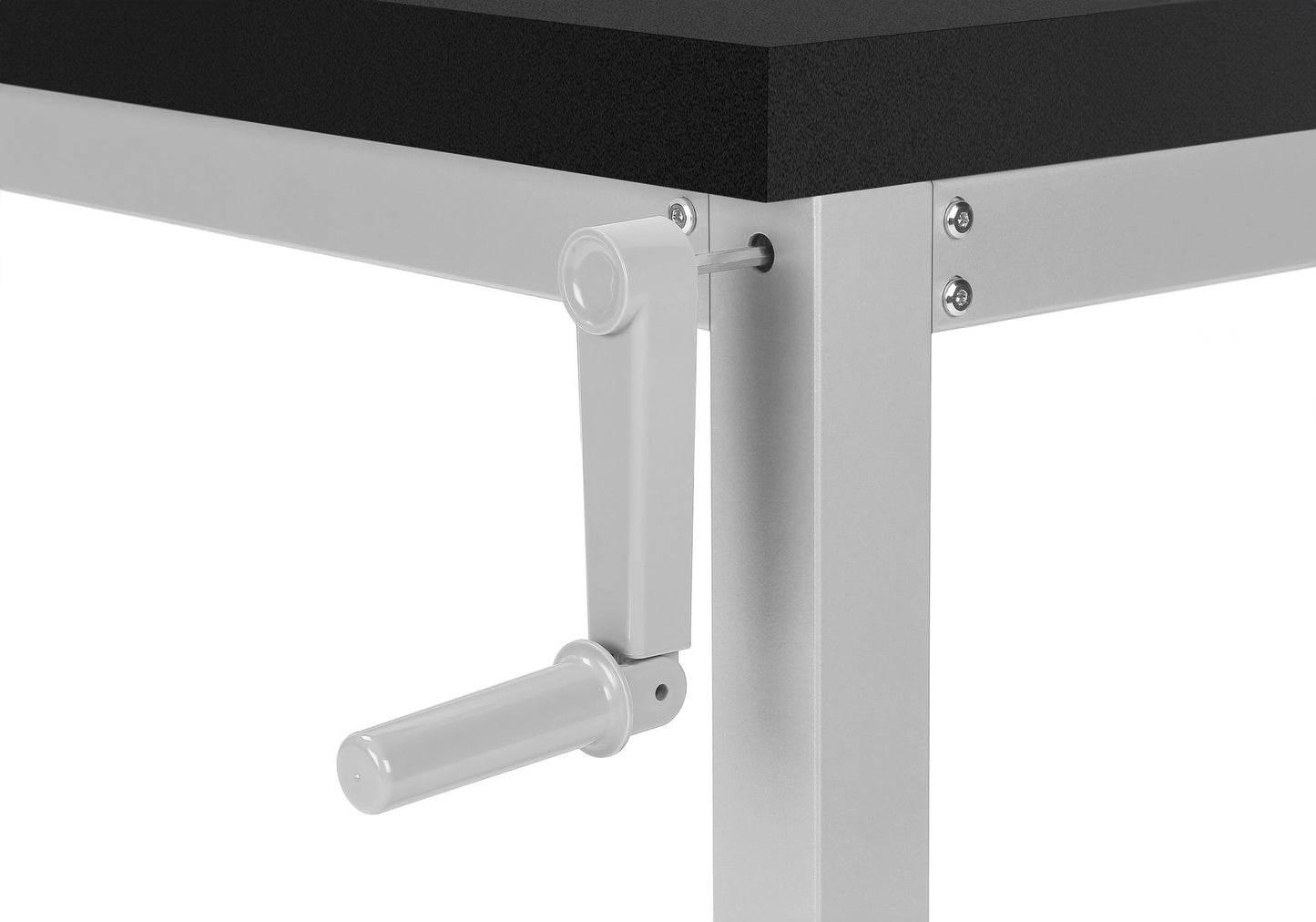 Computer Desk, Home Office, Standing, Adjustable, Laptop, Contemporary & Modern - Black