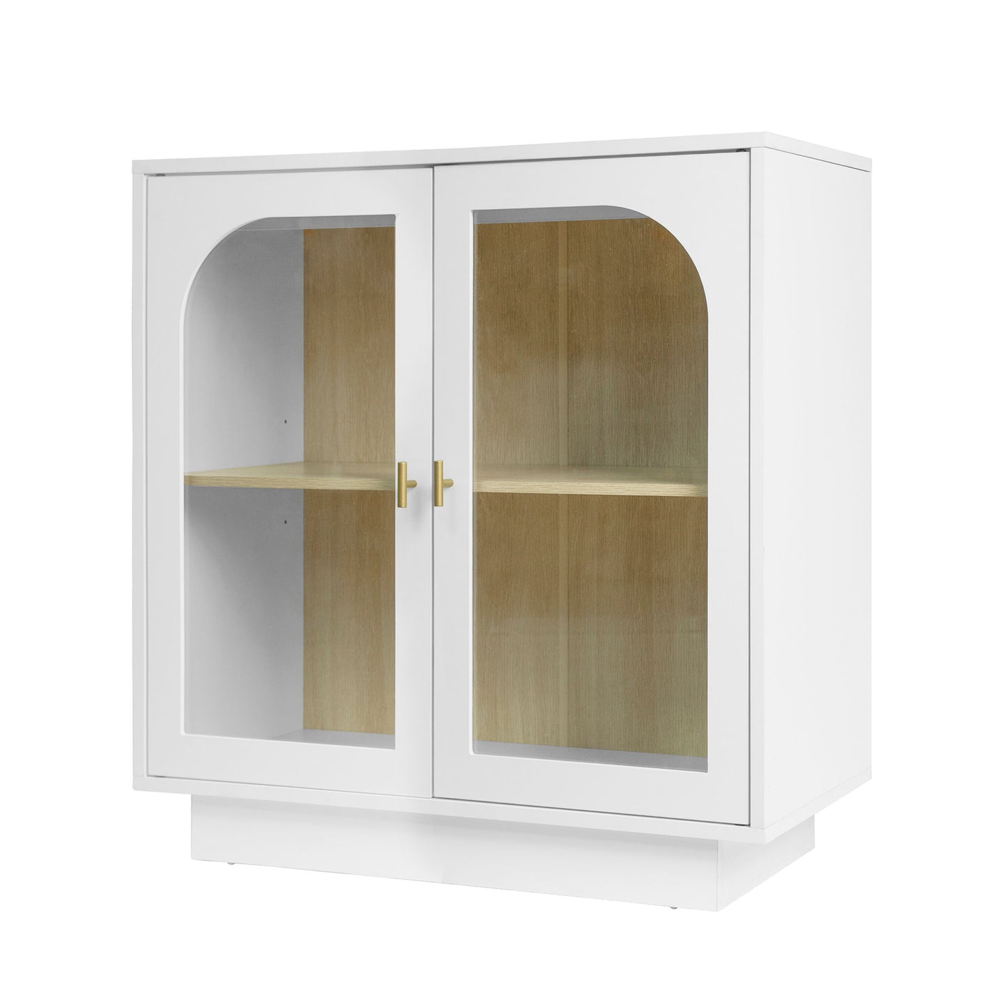 Storage Cabinet With Door For Living Room, Dining Room, Study - White