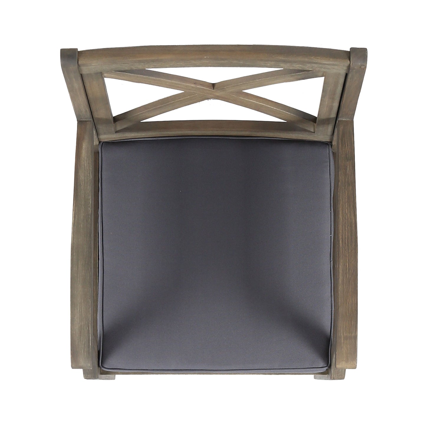 Perla - Dining Chair Set With Cushions 2 Piece - Dark Gray