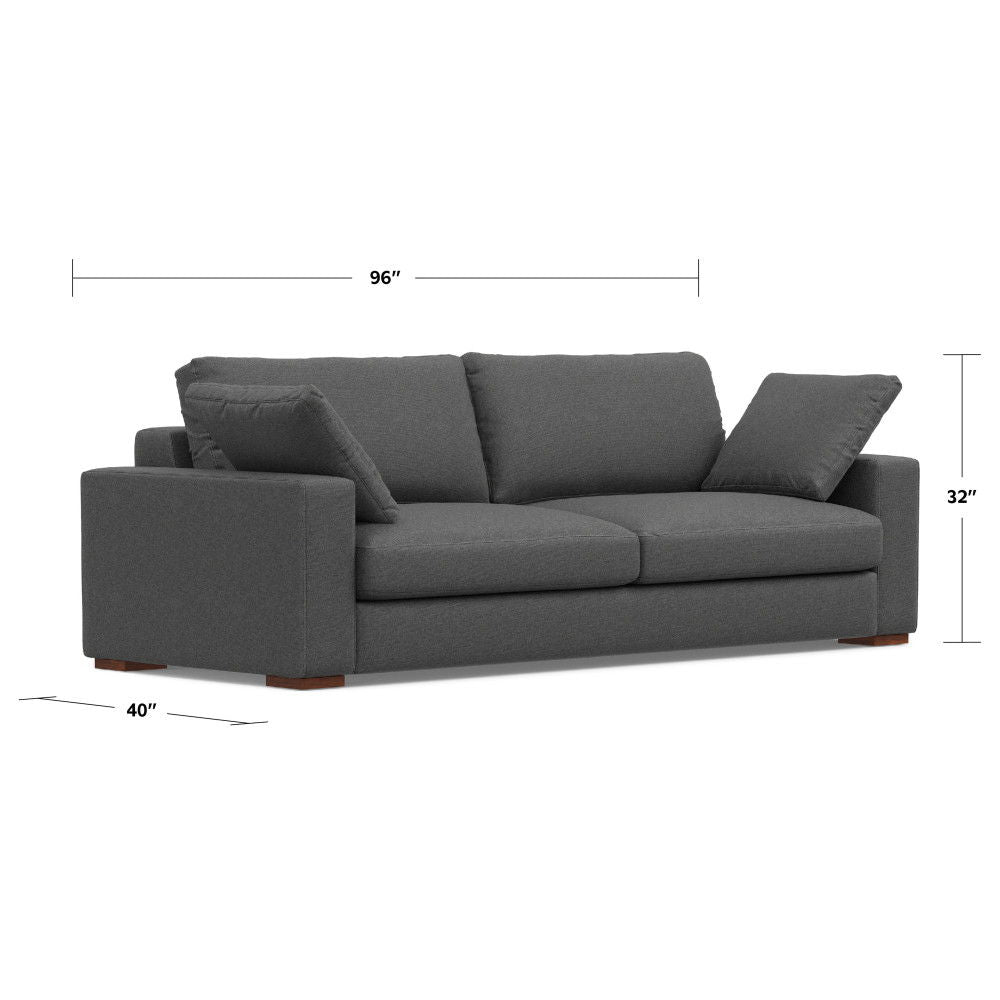 Charlie - Deep Seater Sofa - Gray