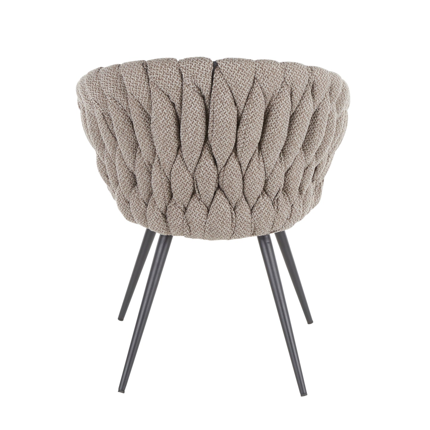 Matisse - Braided Contemporary Chair - Black / Gray