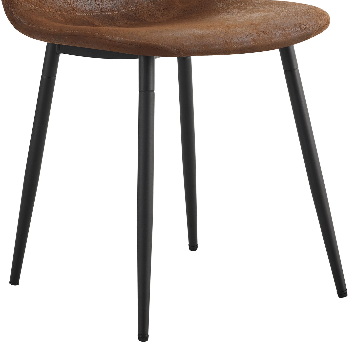 Modern Transferred Leg Backrest Dining Chair And Herringbone Dining Table Set Model Of Elegance And Durability For Home Furnishing - Brown / Walnut