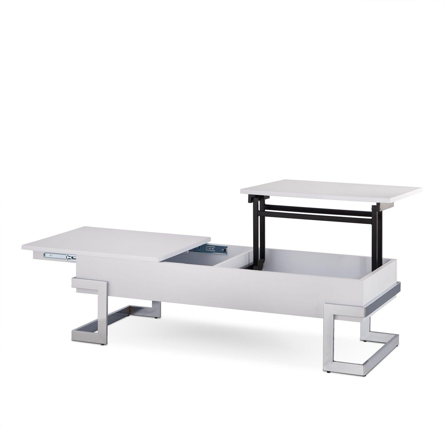 Calmam - High Gloss Coffee Table With Lift Top - White
