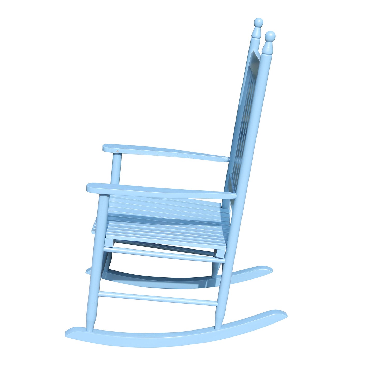 Wooden Porch Rocker Chair - Blue