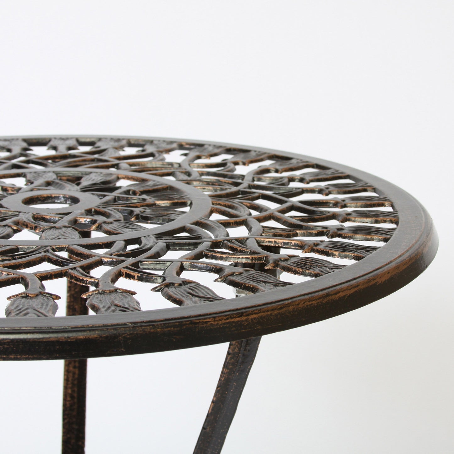 Nassau - Cast 3 Pieces Bistro Set - Copper