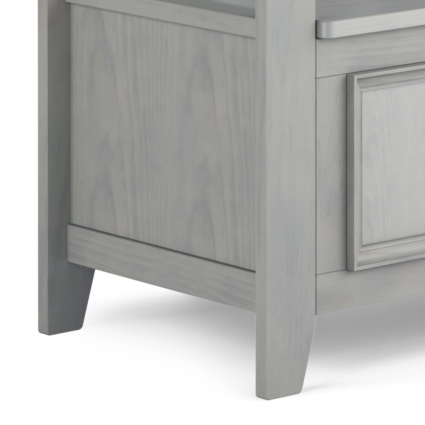 Amherst - Entryway Storage Bench - Fog Gray