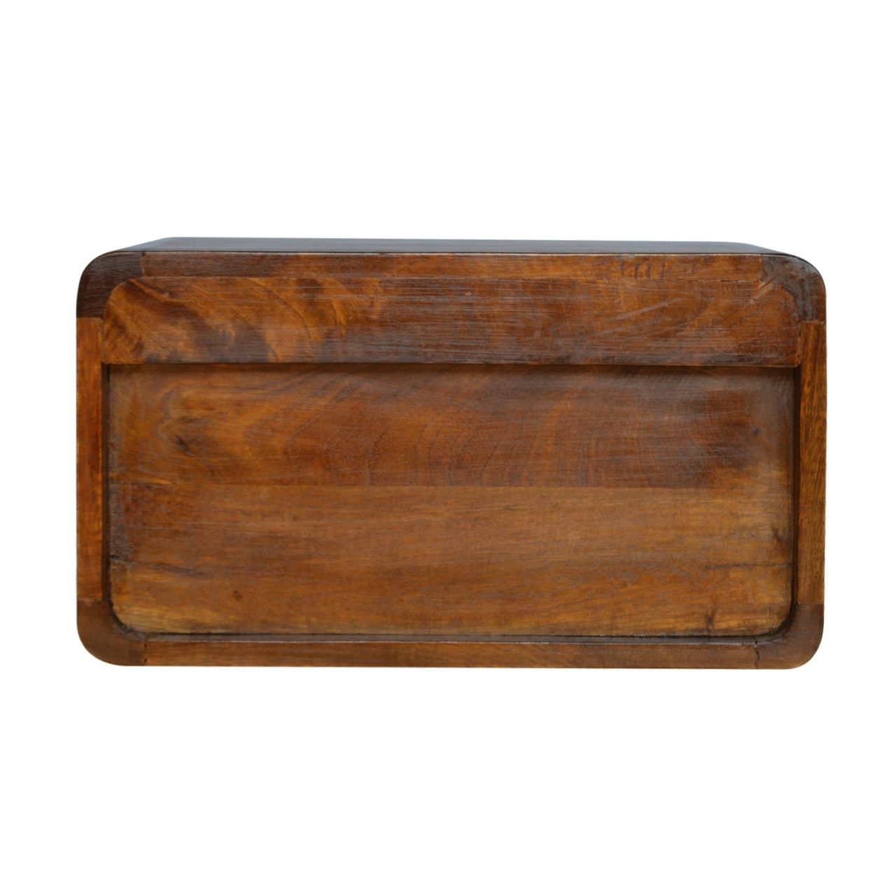 Curve Floating Bedside Table - Chestnut