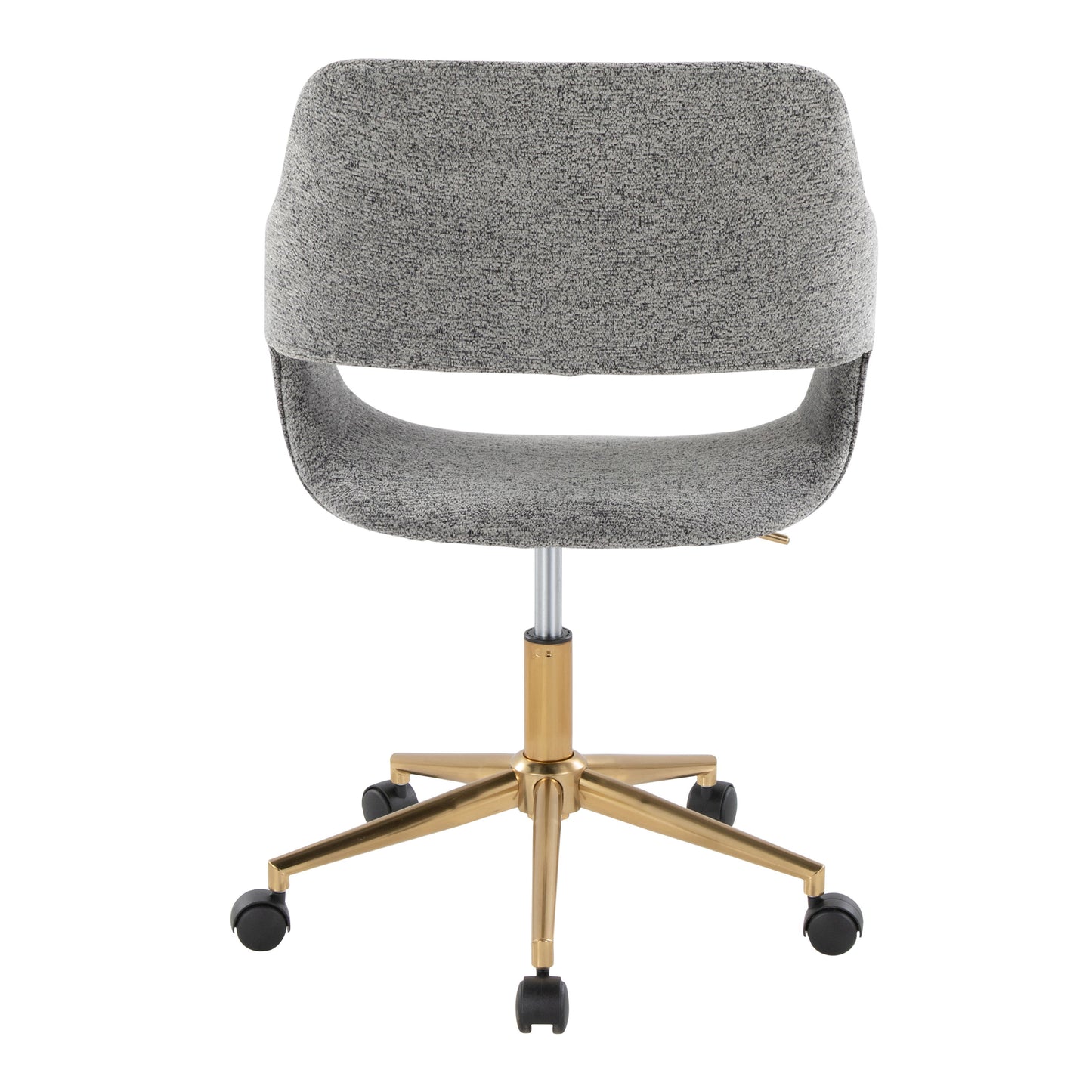 Margarite - Contemporary, Task Chair - Gold / Gray