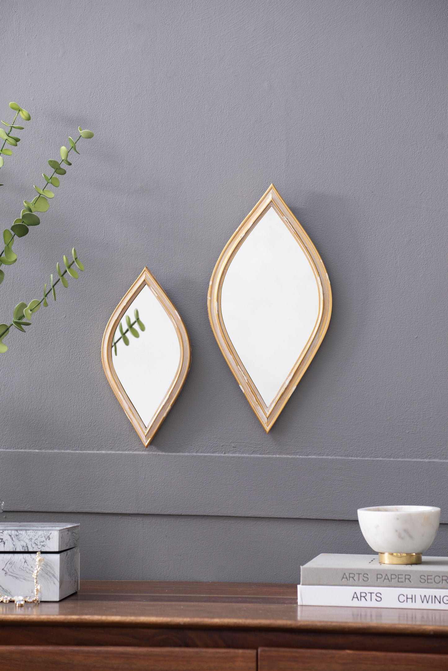Decorative Mirror For Wall Decor - Antique Gold