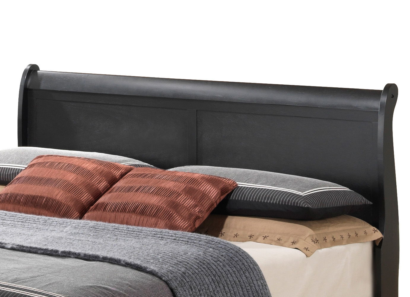 Louis Phillipe - Full Storage Elegant Bed - Black