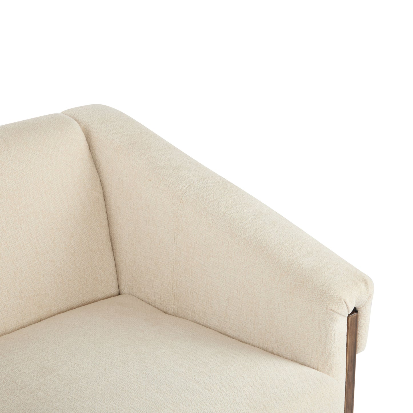 Sierra - Vintage Modern Accent Chair With Deep Cushions And Wide Armrests - Beige