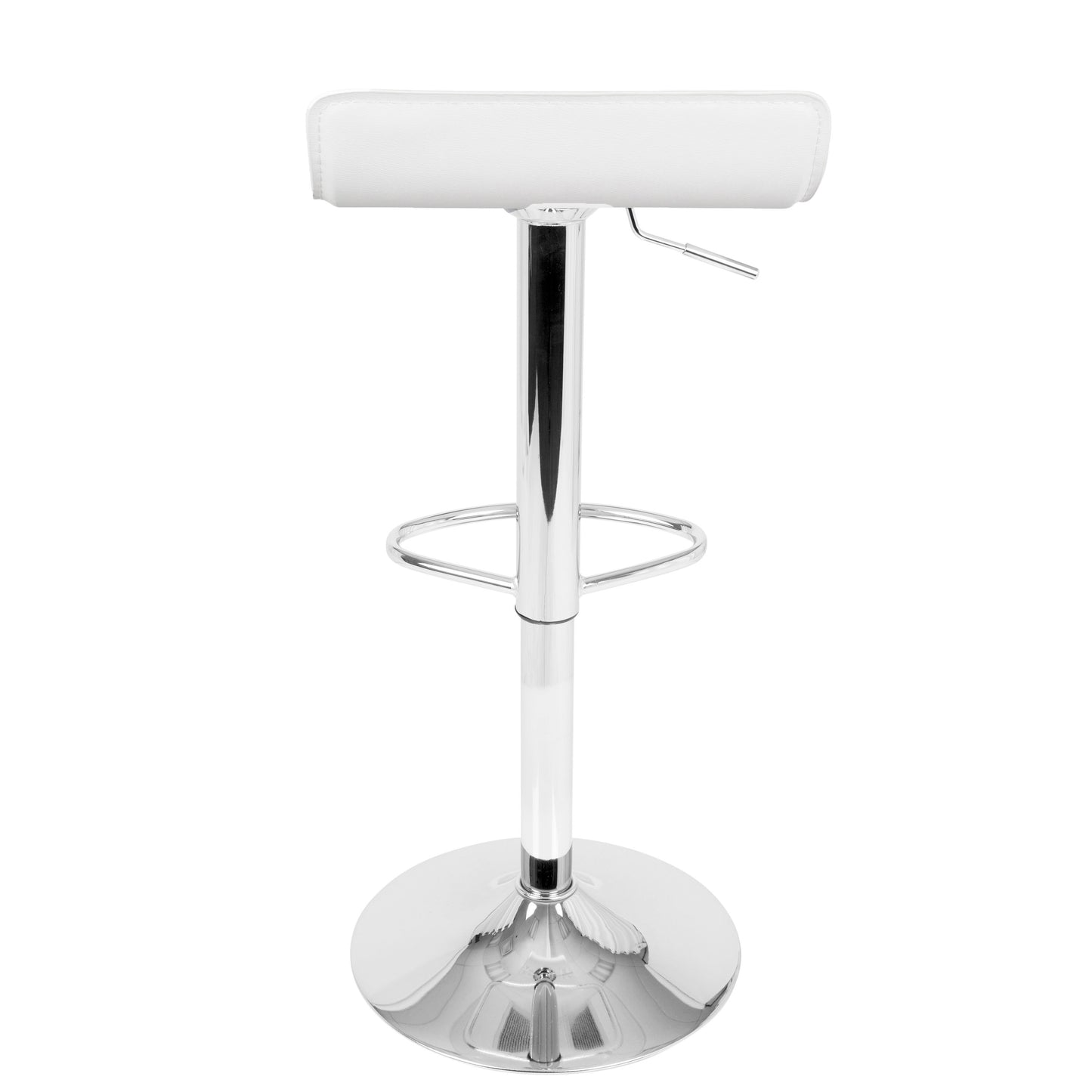 Ale - Contemporary Adjustable Barstool (Set of 2) - White