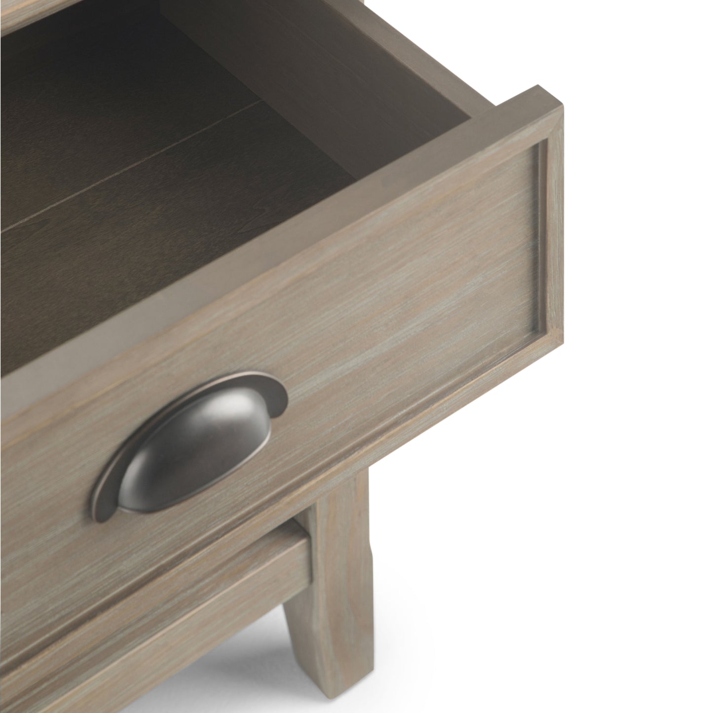 Acadian - Bedside Table - Distressed Gray