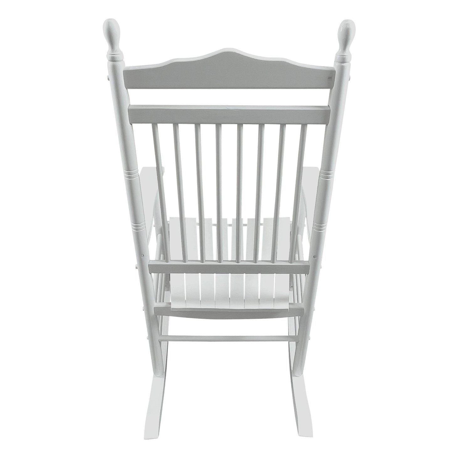 Balcony Porch Adult Rocking Wood Chair - White