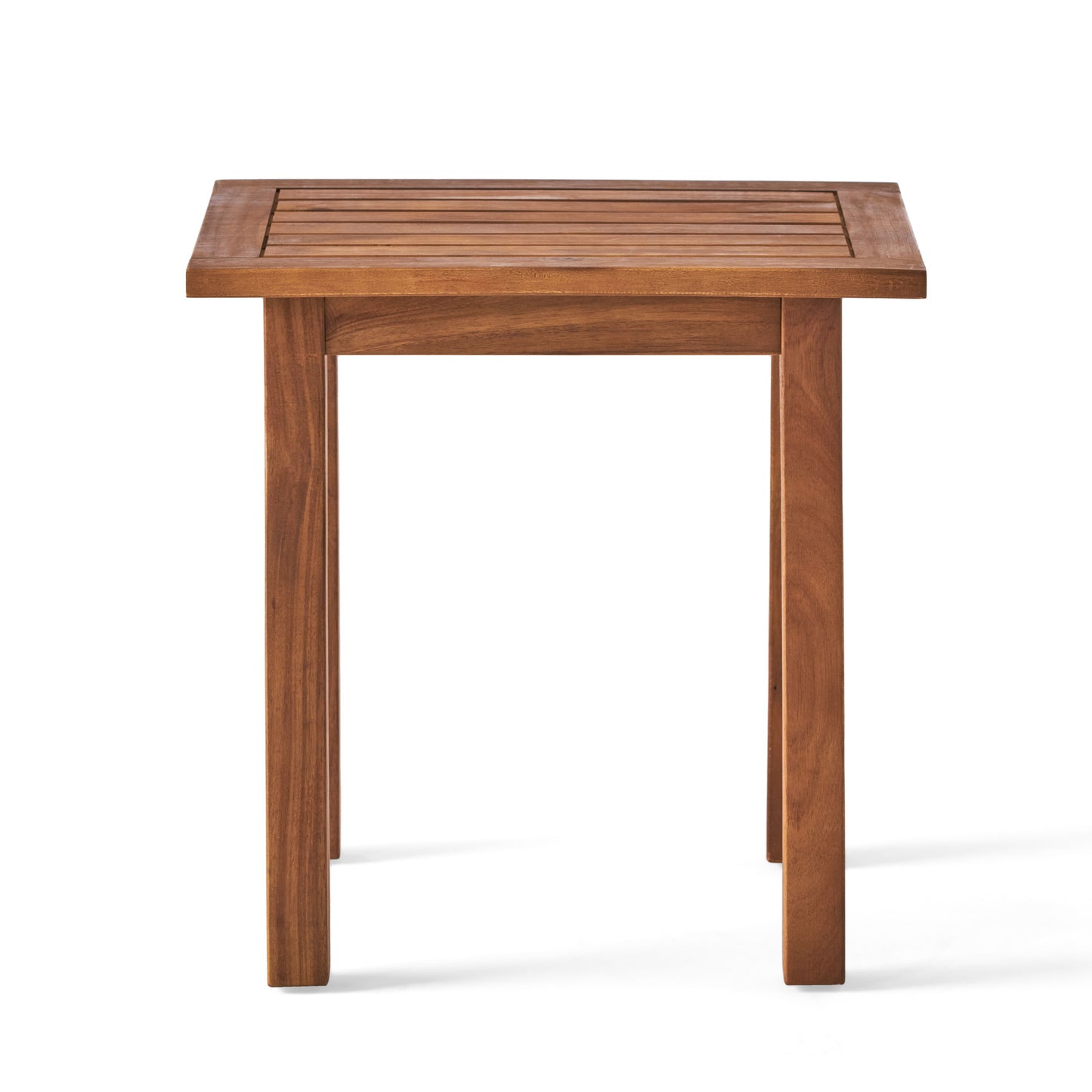 Kinesis - Outdoor Side Table With Slatted Top And Wood Frame - Teak