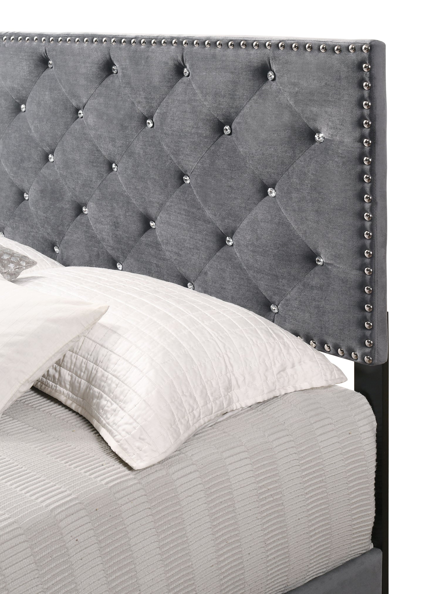 Suffolk - King Bed - Gray