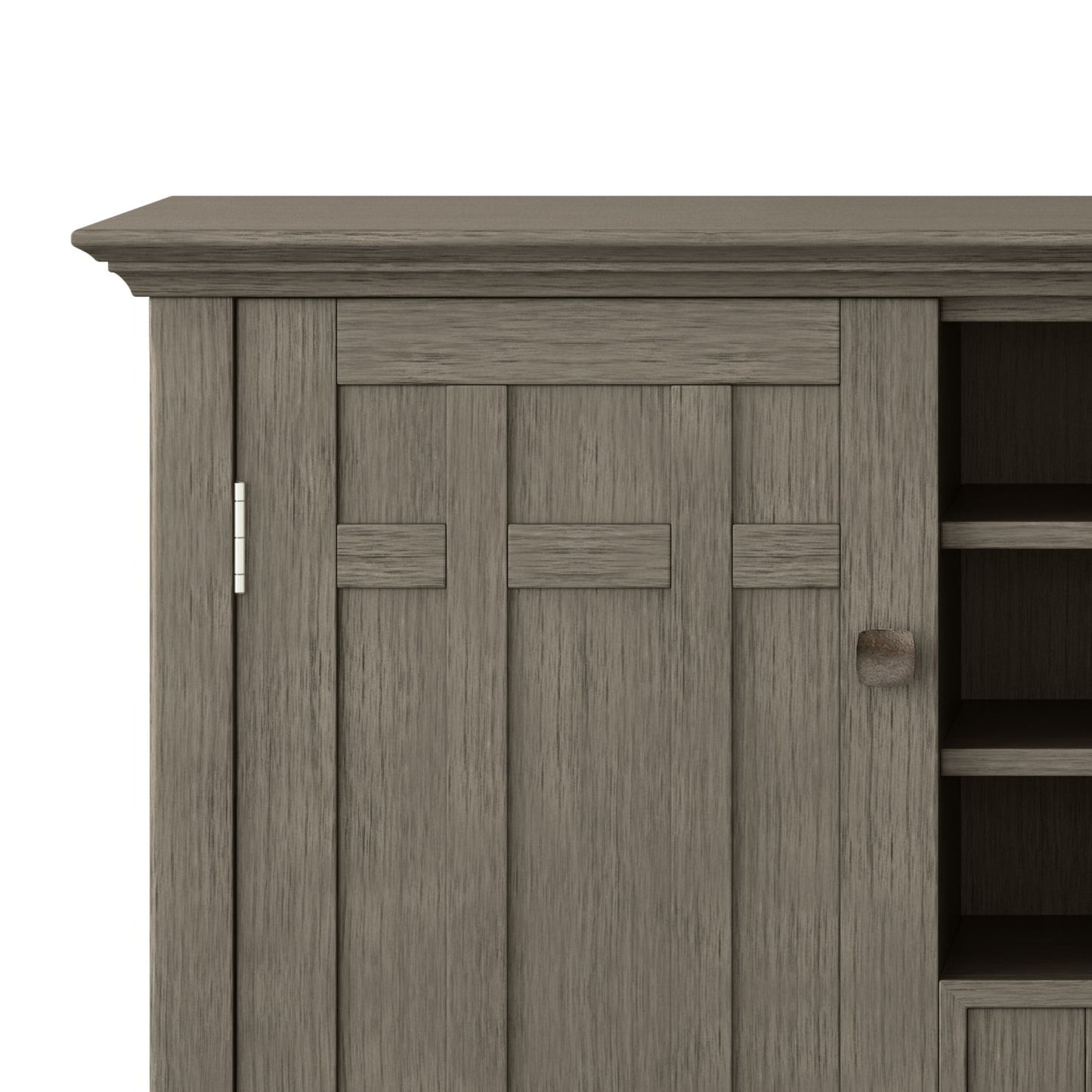 Bedford - Sideboard Buffet And Wine Rack - Farmhouse Gray