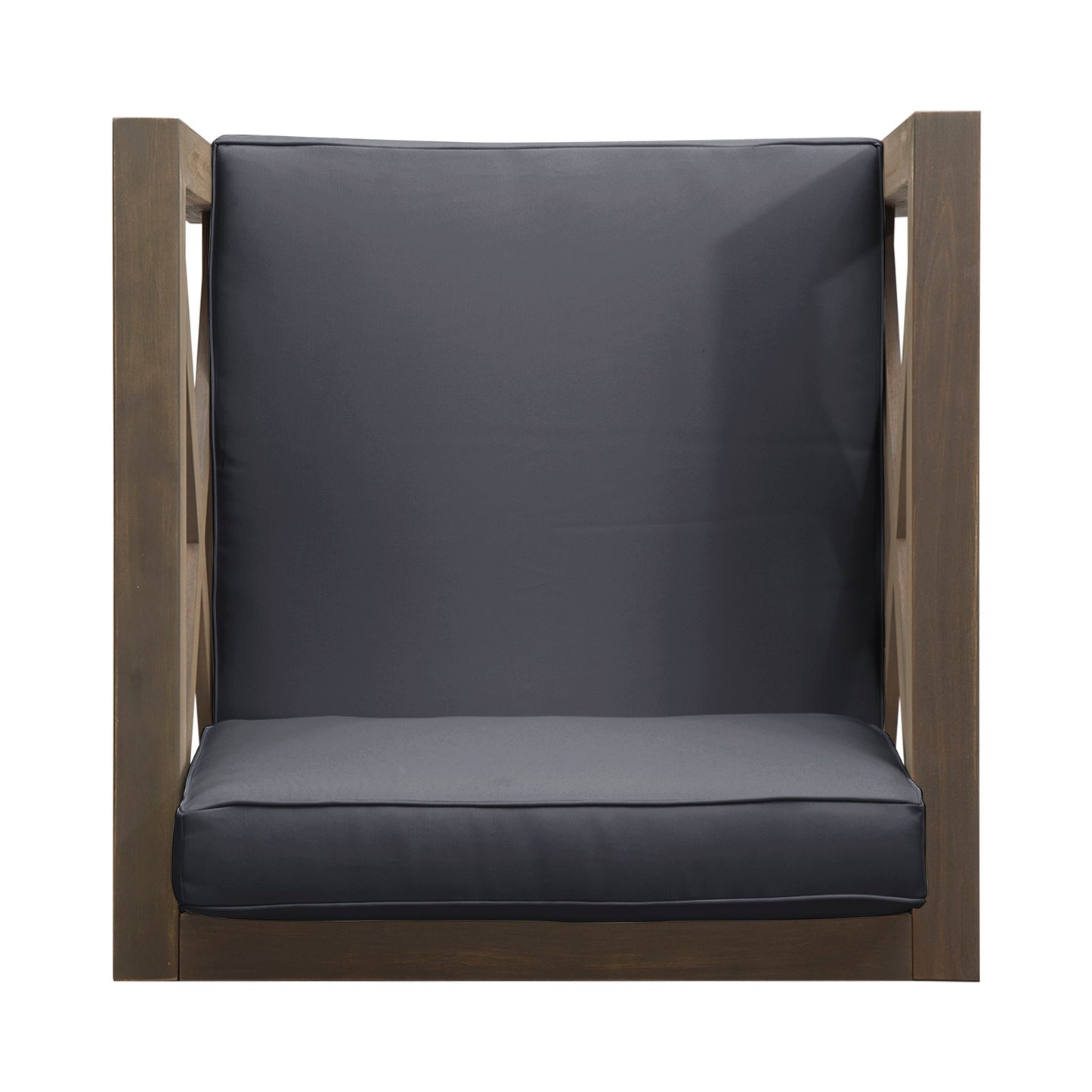 Brava - Modern Club Chair With Water Resistant Cushions - Gray