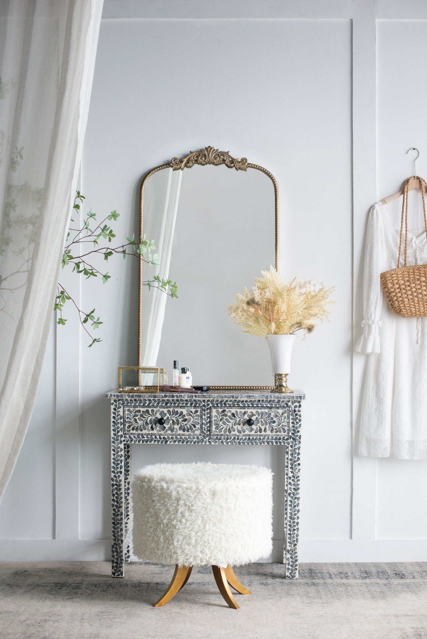 Full Length Mirror, Arched Mirror Hanging Or Leaning Against Wall Large Mirror For Living Room - Gold