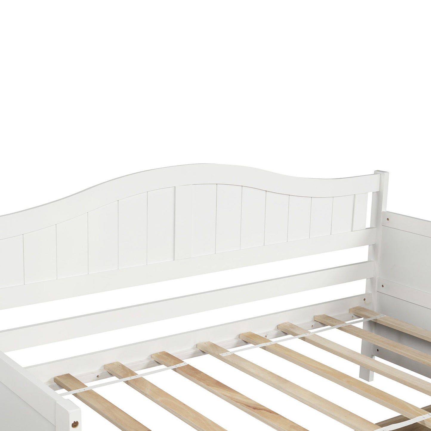 Twin Daybed With 2 Drawers, Sofa Bed For Bedroom Living Room, No Box Spring Needed - White