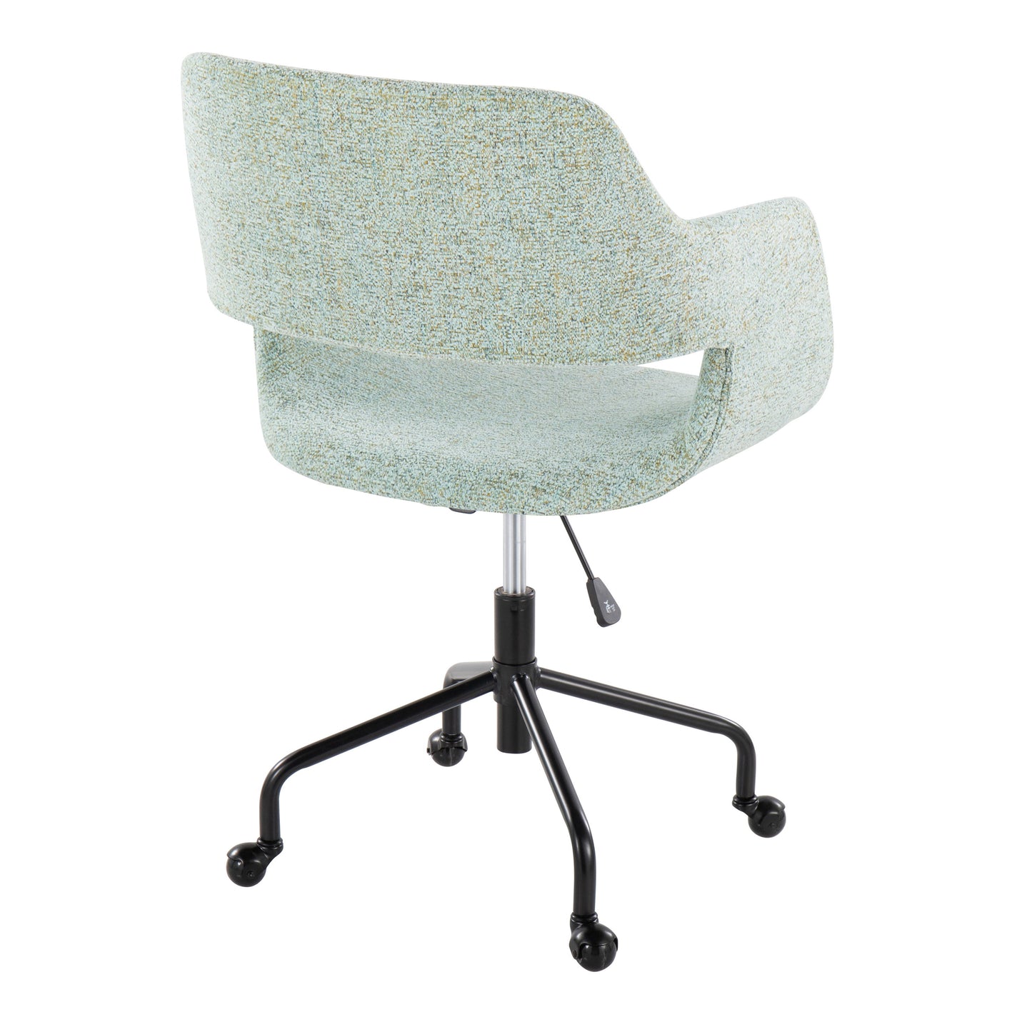 Margarite - Contemporary Adjustable Office Chair - Black / Light Green