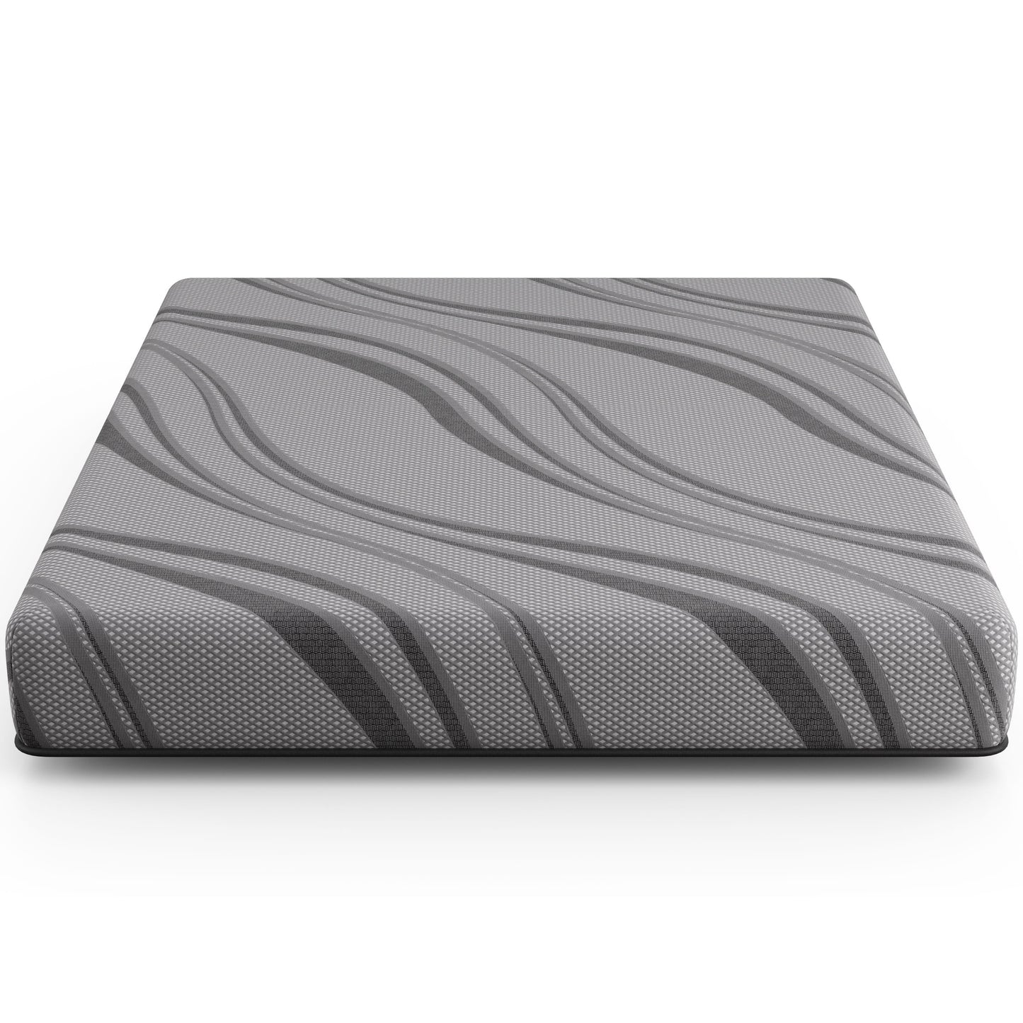 Bib Nl - 8" California King Pro Gel Foam - Firm - Dark Gray
