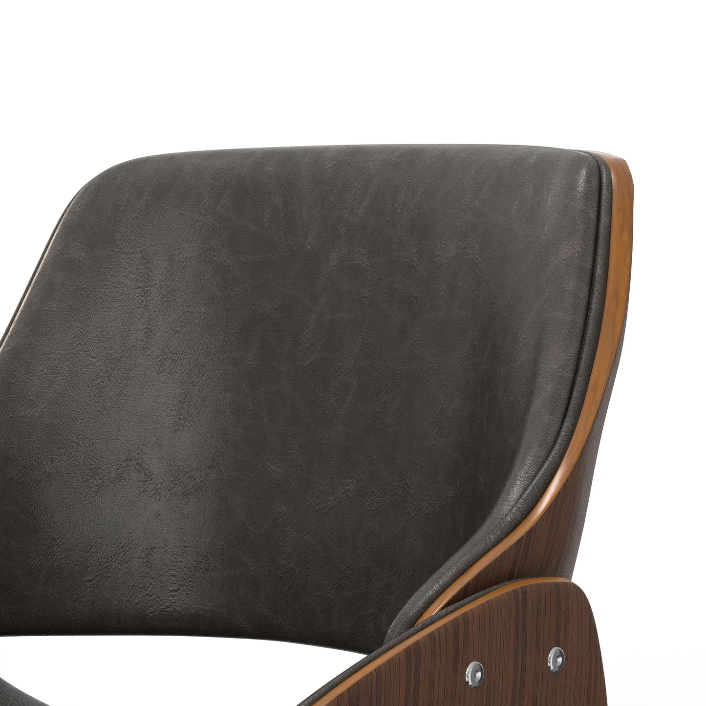 Malden - Bentwood Dining Chair With Wood Back - Distressed Brown