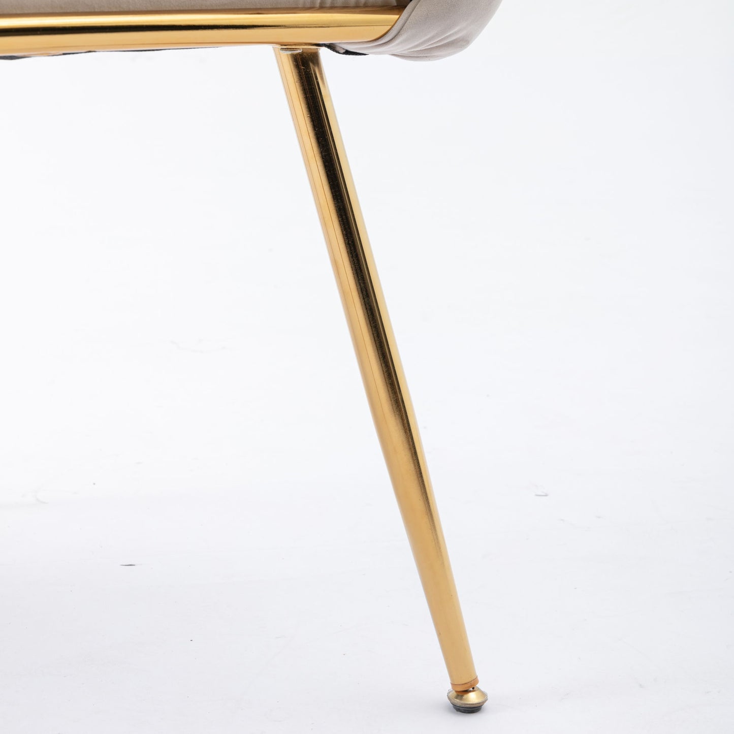 Luxury Modern Simple Leisure Velvet Single Sofa Chair Bedroom Lazy Person Household Dresser Stool Manicure Table Back Chair - Beige