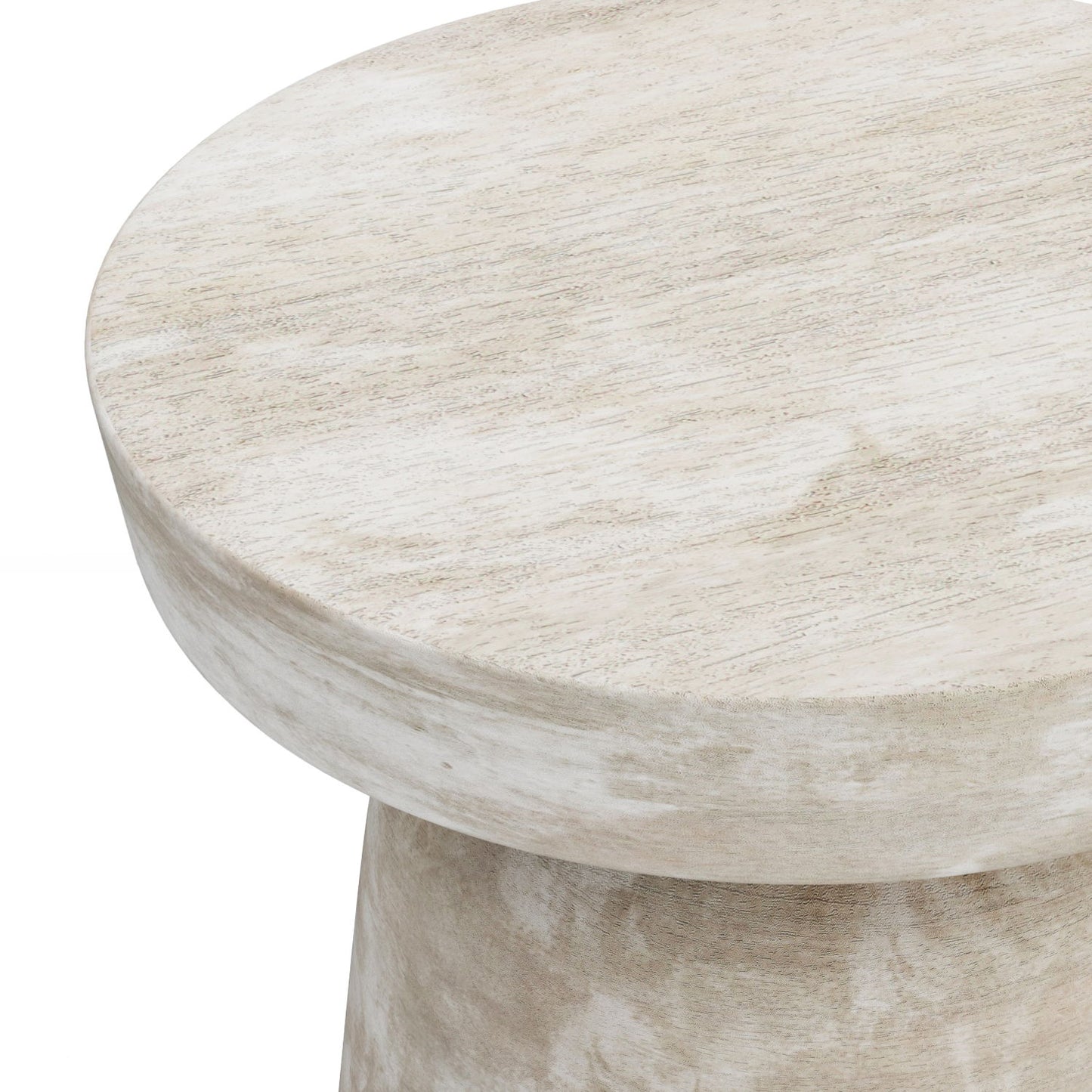 Robbie - Accent Table - Distressed White Wash