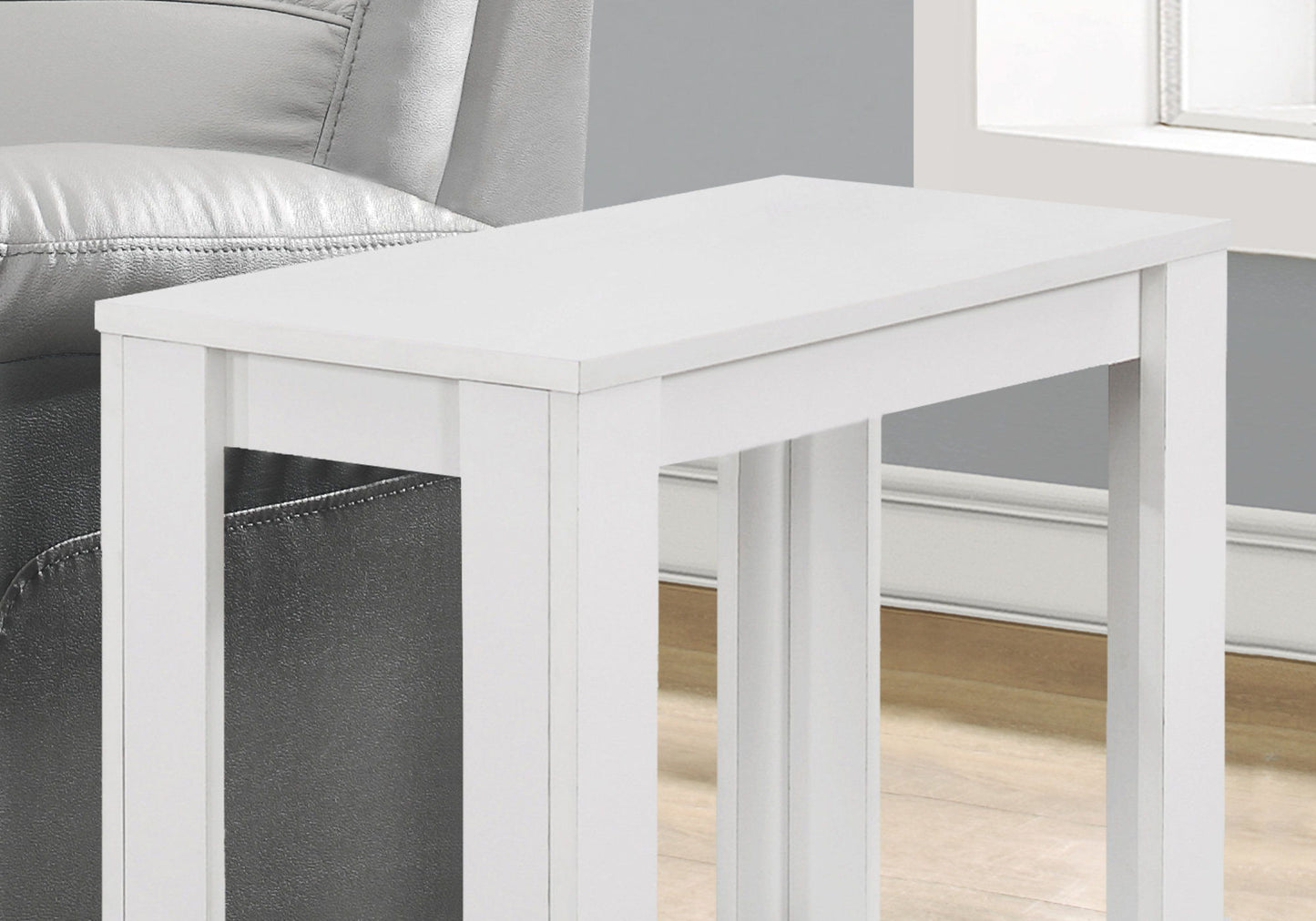 Accent Table, Side Transitional - White
