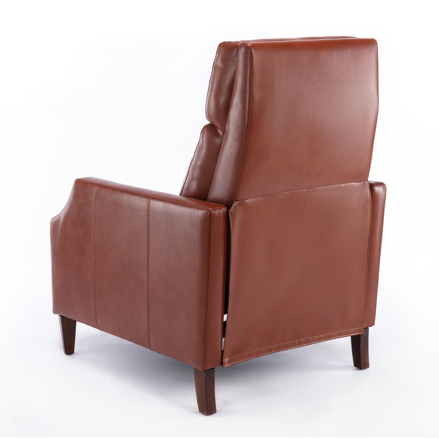 Biscoe - Mid Century Push Back Recliner - Caramel
