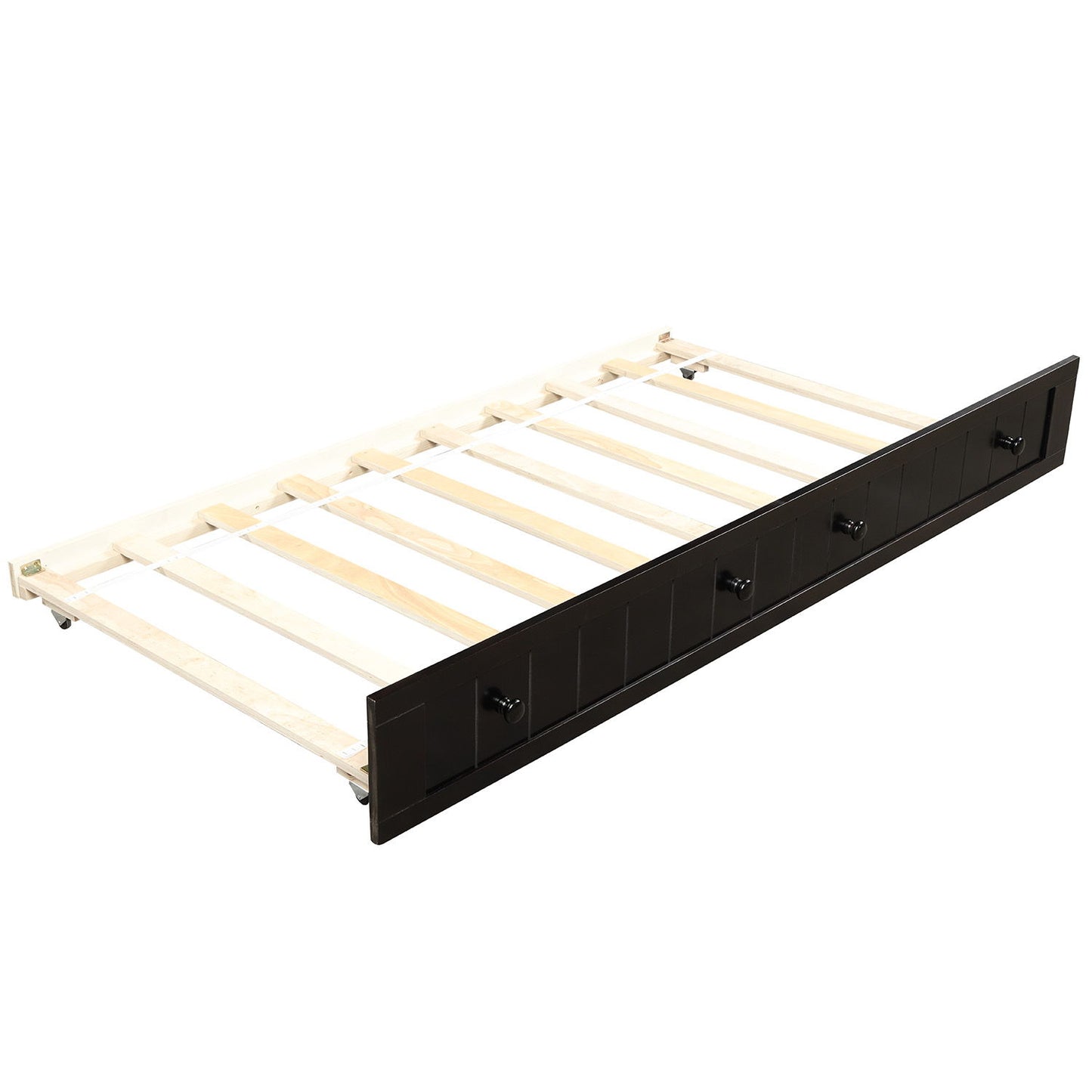 Twin Daybed With Trundle , Sofa Bed For Bedroom Living Room - Espresso