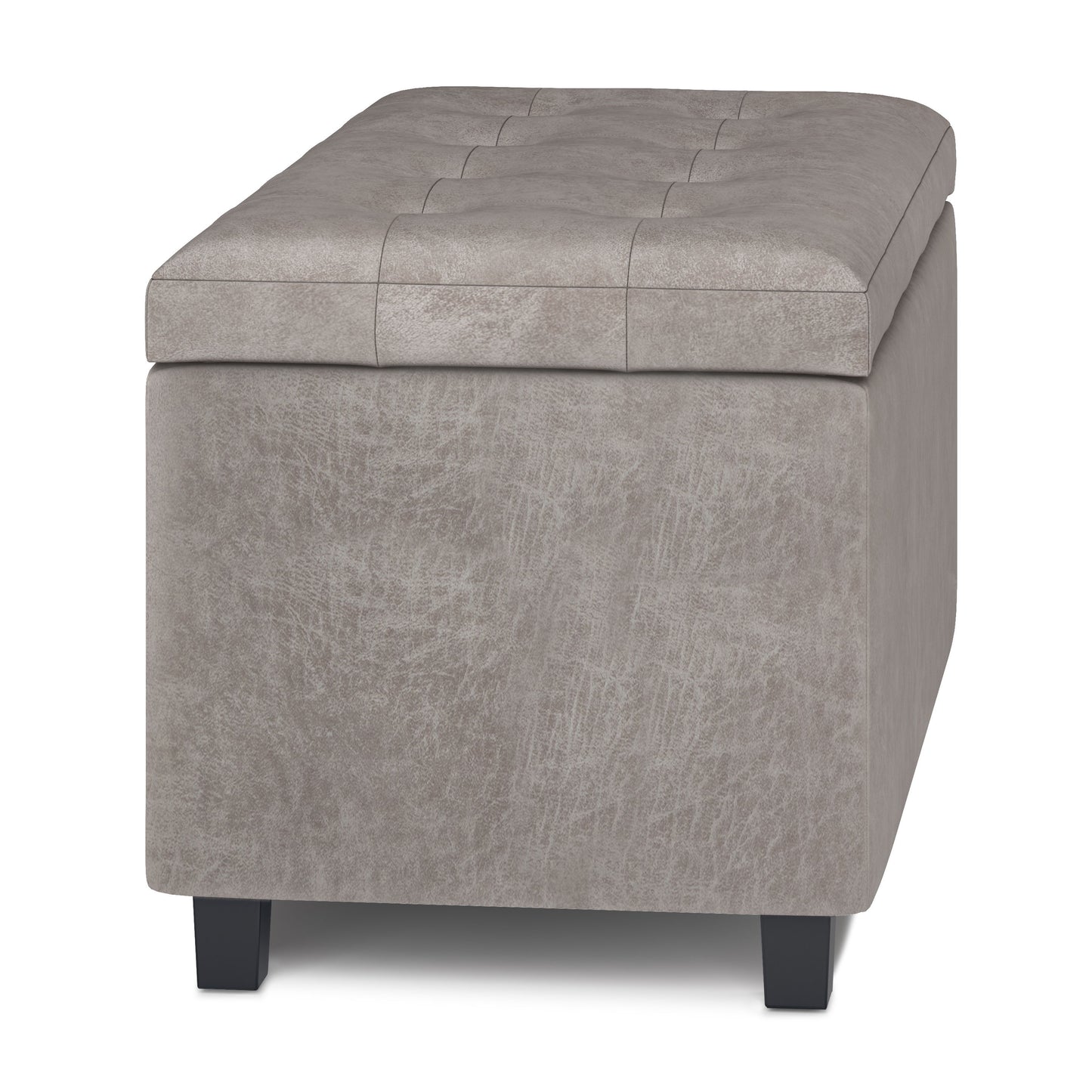 Cosmopolitan - Storage Ottoman - Distressed Gray Taupe