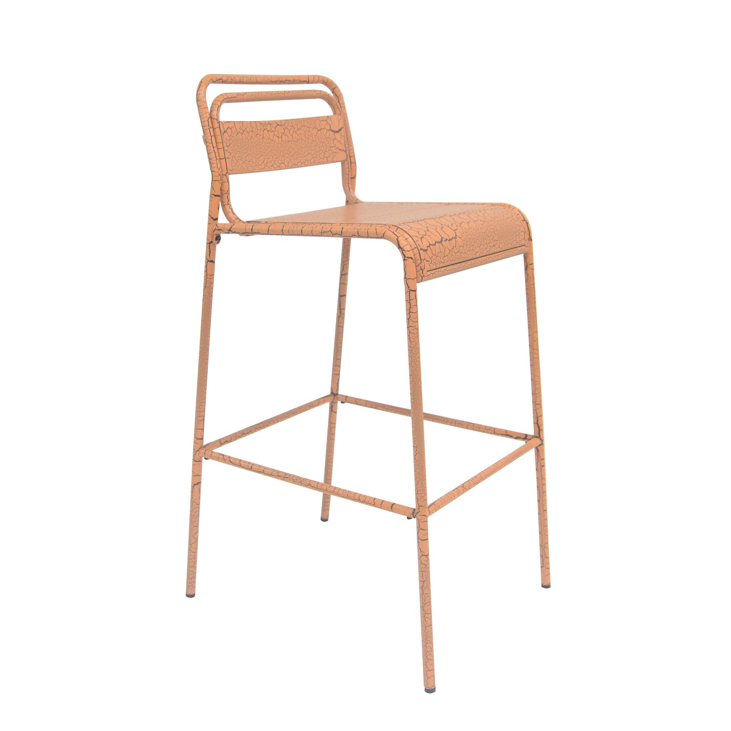 Carmella - Outdoor Barstool (Set of 6) - Orange