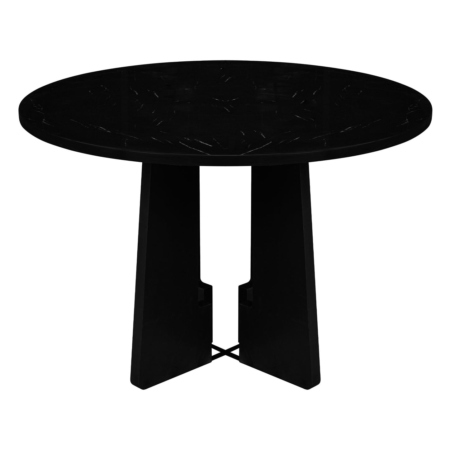 5 Piece Round Dining Table Set, Modern Dining Table And 4 Upholstered Chairs For Dining Room, Kitchen Room, Living Room - Gray / Black