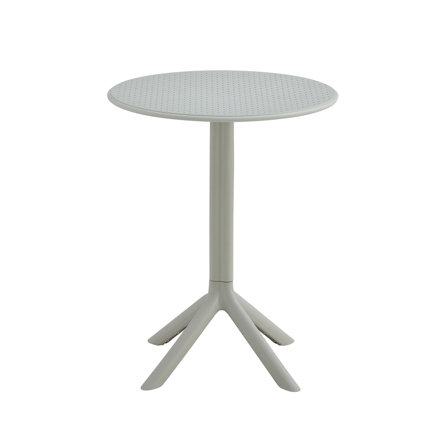 3 Piece Plastic Arm Chair Bistro Grs Premium Ocean Plastic - Light Gray