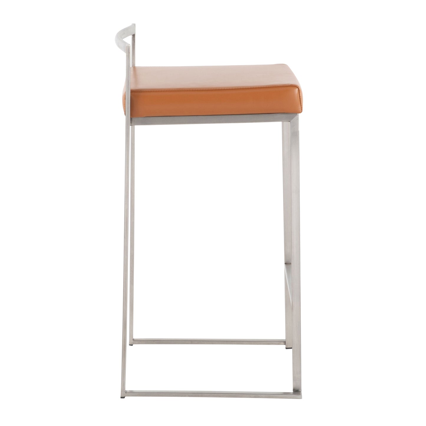 Fuji - Contemporary Stackable Counter Stool (Set of 2) - Camel
