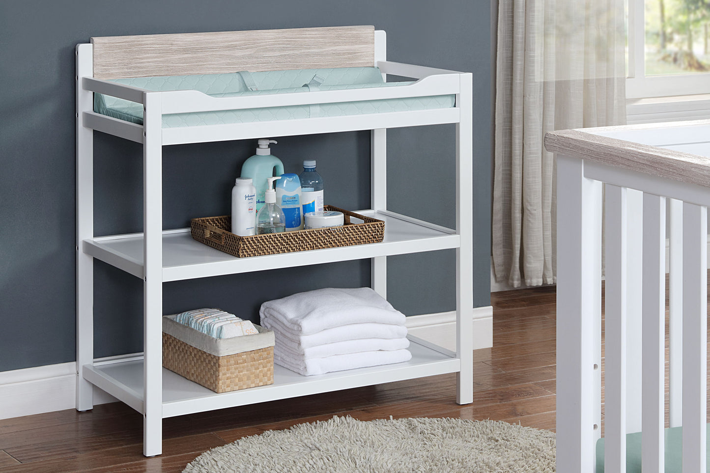 Hayes - Changing Table - White, Natural