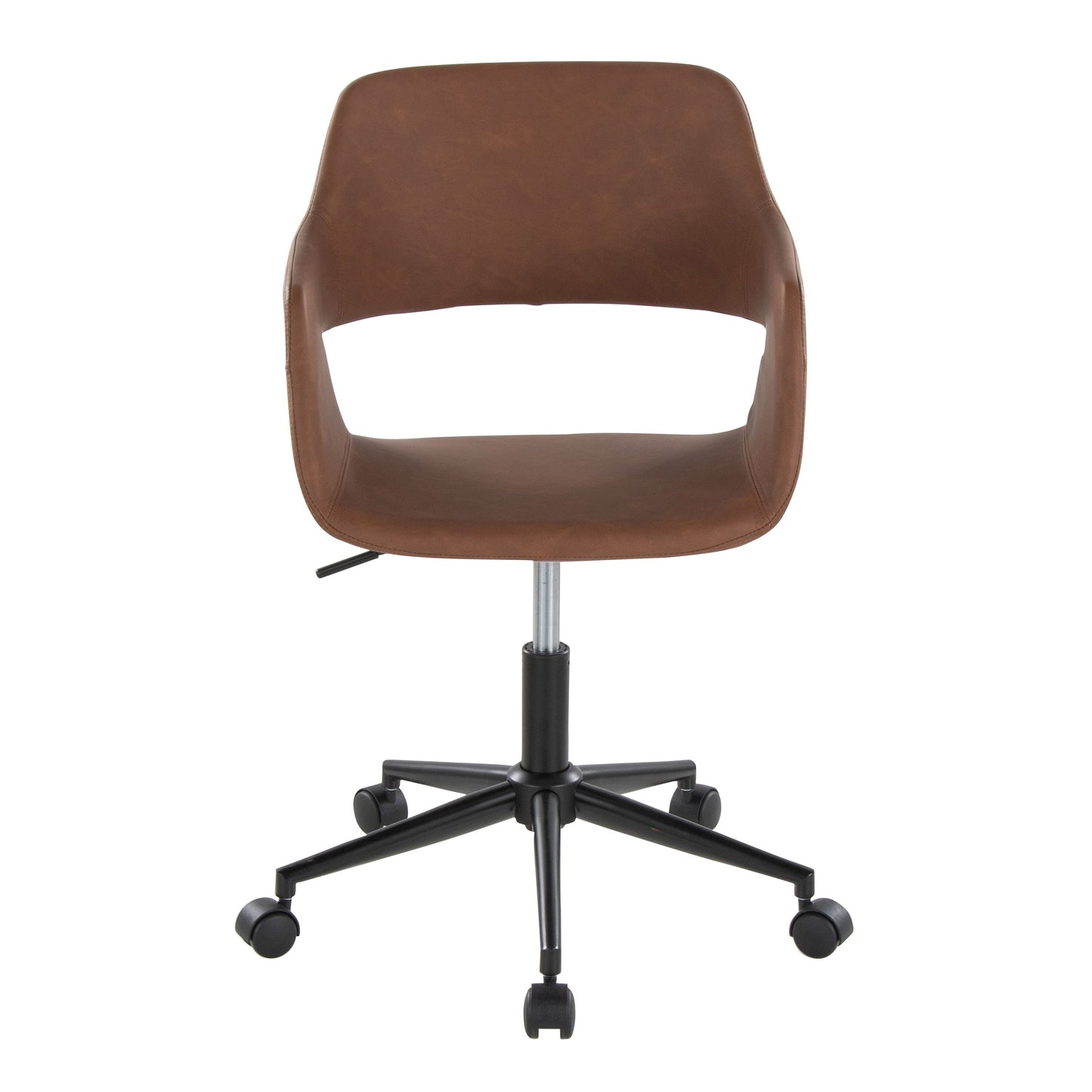 Margarite - Contemporary Task Chair - Black / Brown