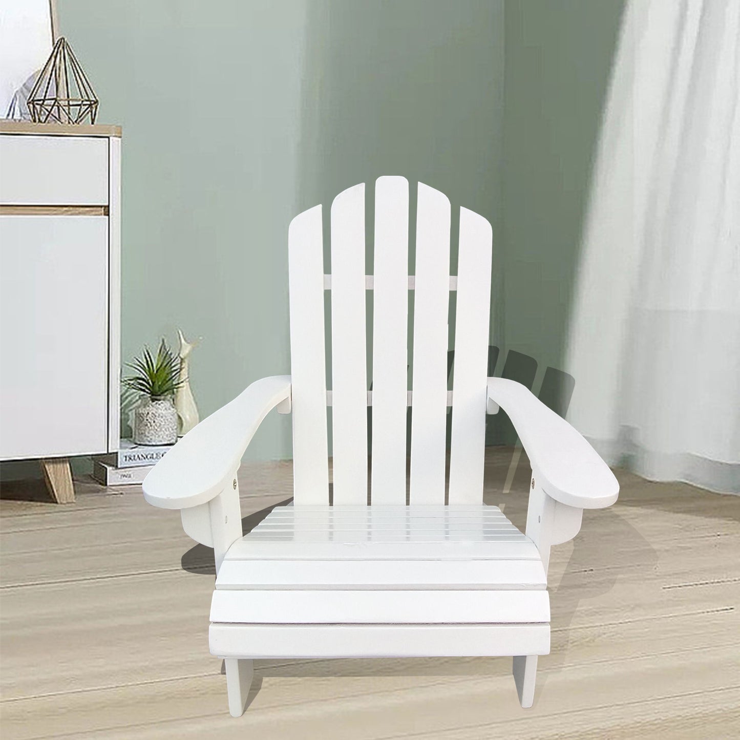 Outdoor Or Indoor Children Adirondack Chair - White