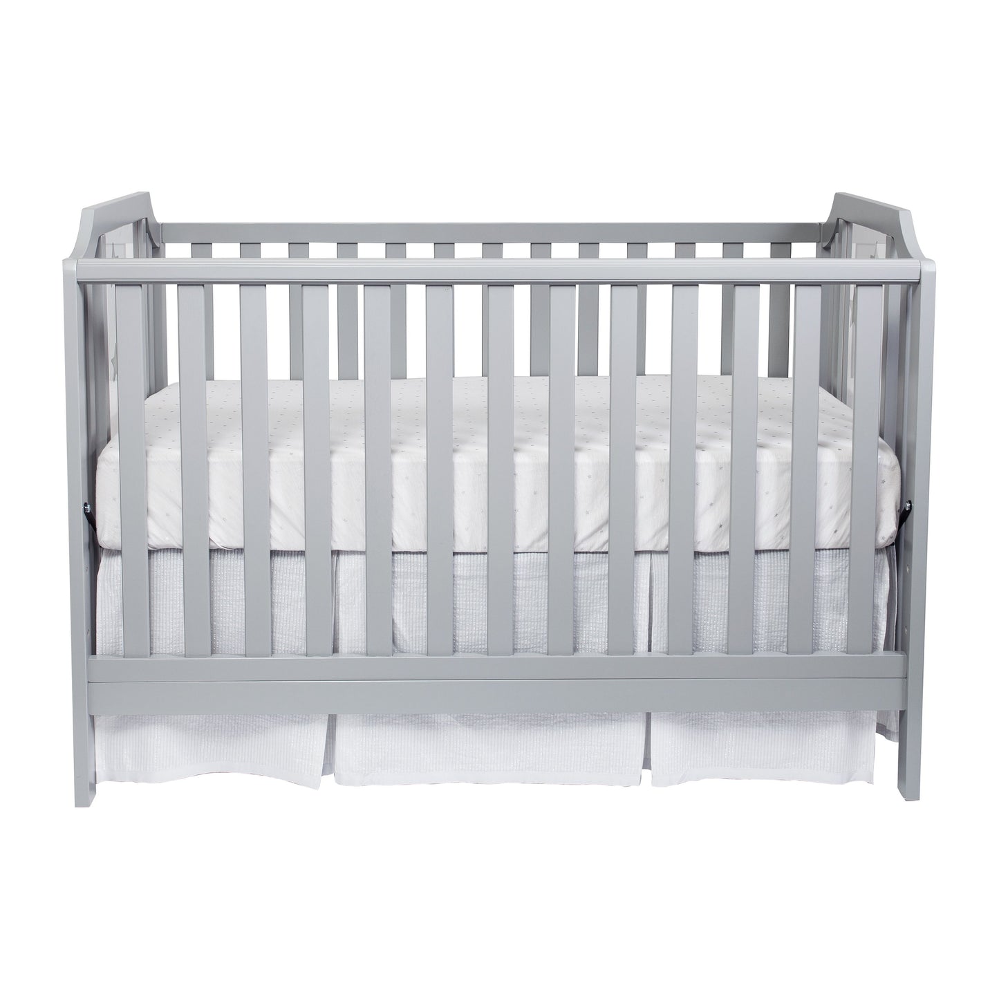 Celeste - 3 In 1 Convertible Island Crib - Light Gray